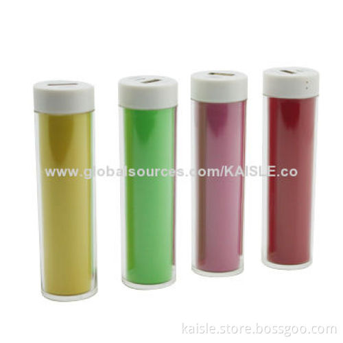 Power Bank, 2,600mAh Capacity, 18650 Battery and Short-circuit Protection
